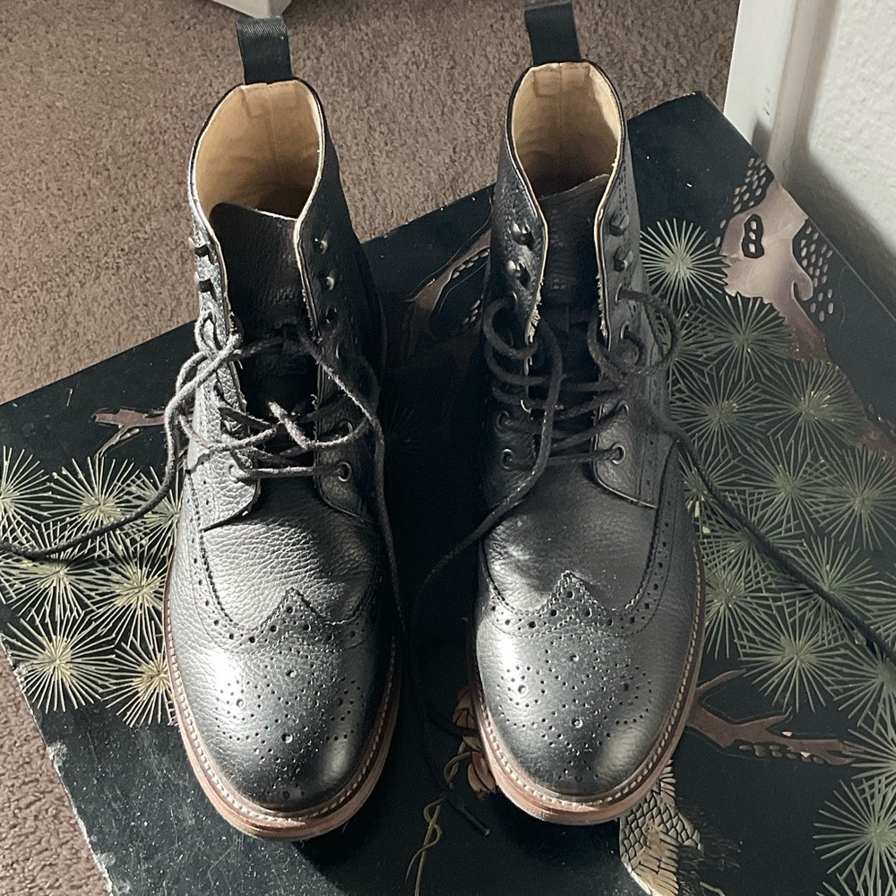 Banana Republic Dark Gray Leather Boots